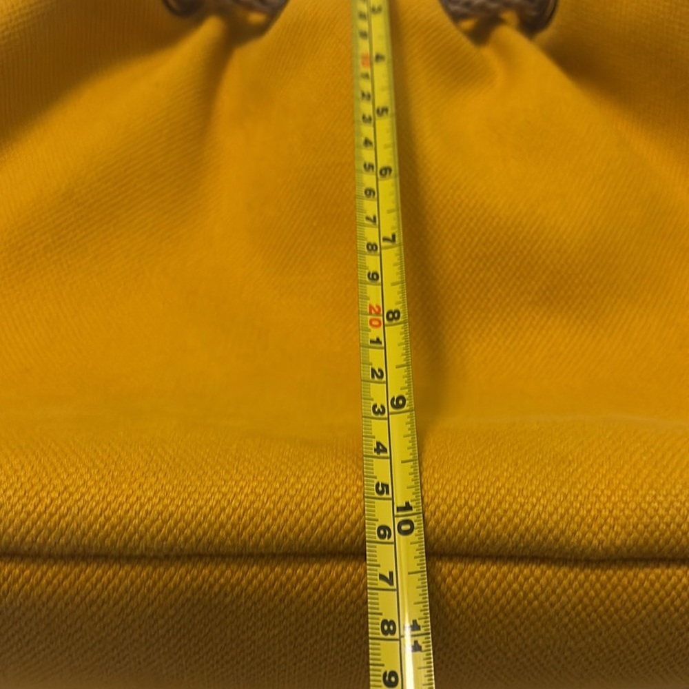 Michael Kors Yellow Canvas Marina Gathered Hobo Bag Large  casual rope strap - Picture 10 of 16